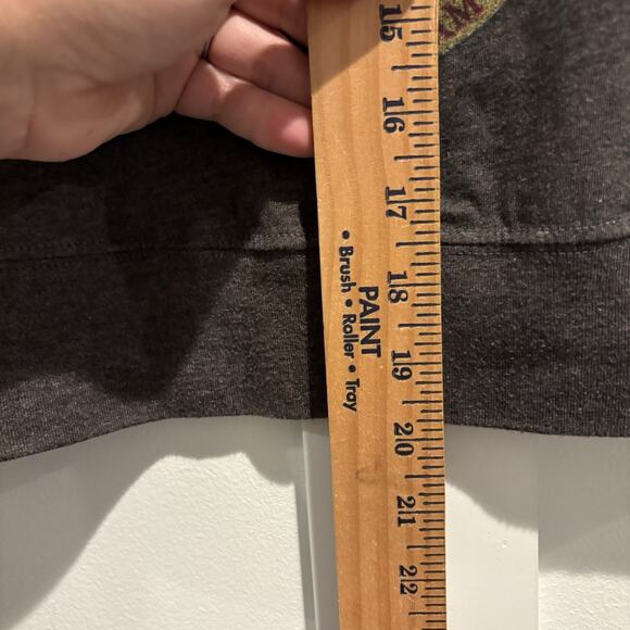 Harry Potter Crop Top Size Small Dark Gray Long Sleeve Tee Academia Grunge - Picture 8 of 11